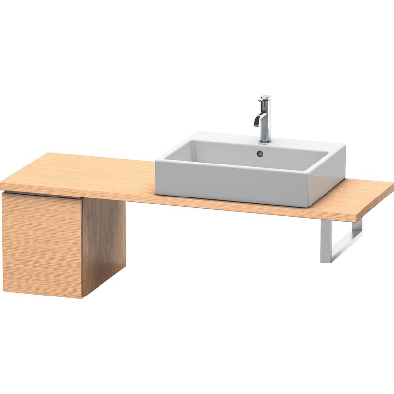 

Duravit Ag - Duravit L-Cube Base para consola, ancho 320mm, profundidad 477mm, 1 cajón, color: Roble cepillado Chapa de madera auténtica - LC582001212