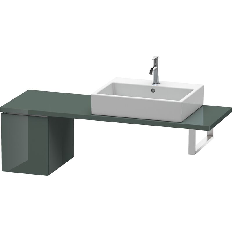 

Duravit Ag - Duravit L-Cube Base para consola, ancho 320mm, profundidad 477mm, 1 cajón, color: Laca de alto brillo Dolomiti Grey - LC582003838