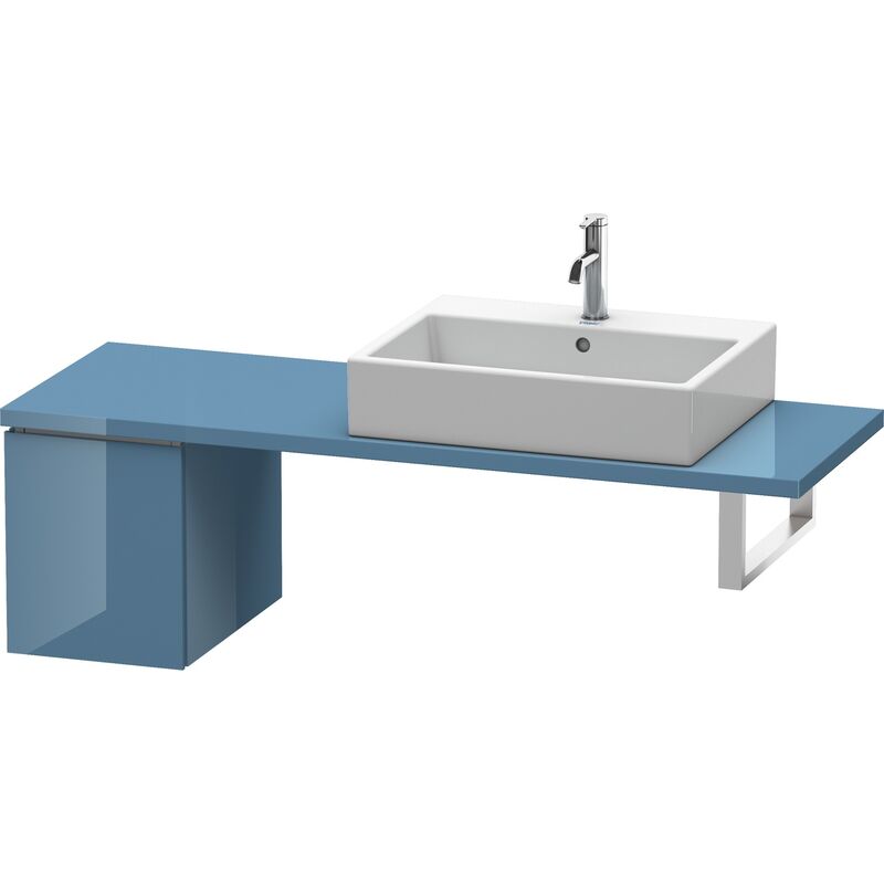 

Duravit Ag - Duravit L-Cube Base para consola, ancho 320mm, profundidad 477mm, 1 cajón, color: Laca de alto brillo Stone Blue - LC582004747