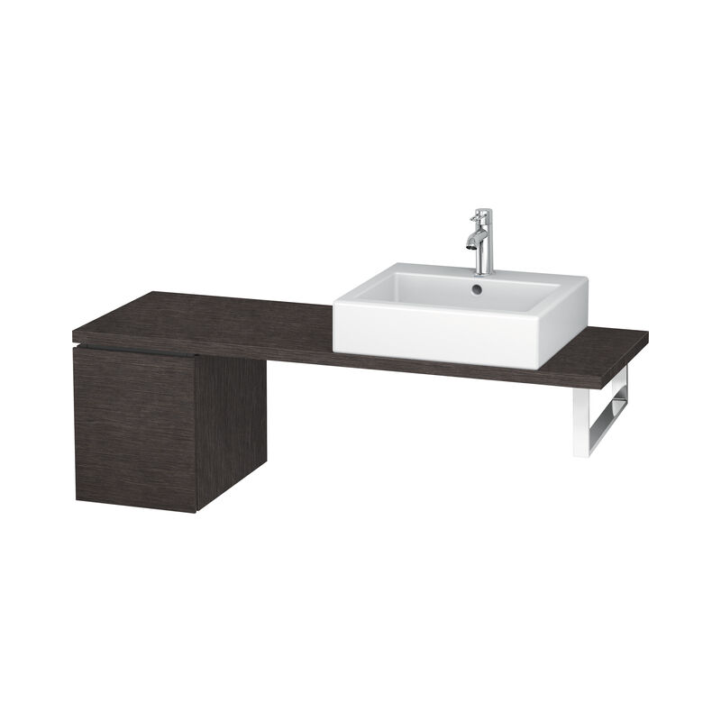 

Duravit L-Cube Base para consola, ancho 320mm, profundidad 477mm, 1 cajón, color: roble oscuro cepillado chapa de madera auténtica - LC582007272