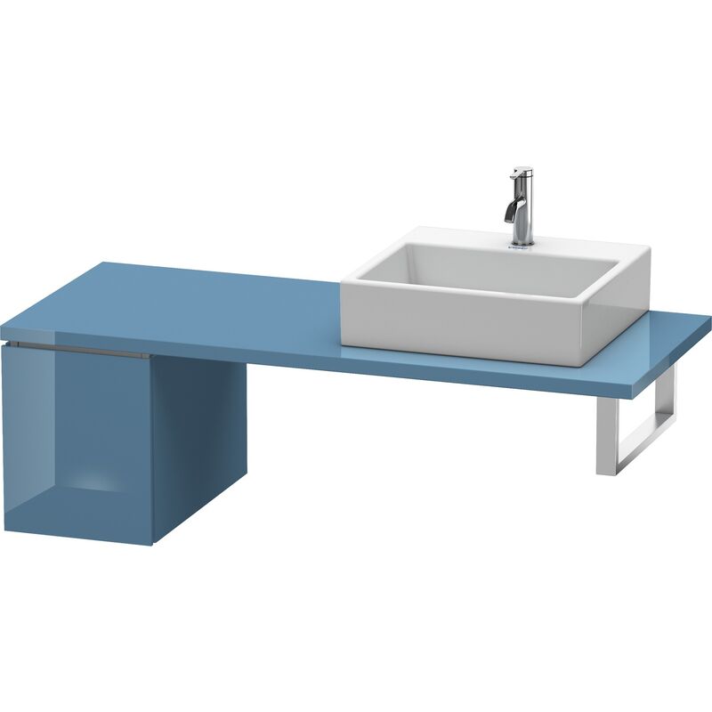 

Duravit L-Cube Base para consola, ancho 320mm, profundidad 547mm, 1 cajón, color: Laca de alto brillo Stone Blue - LC583004747