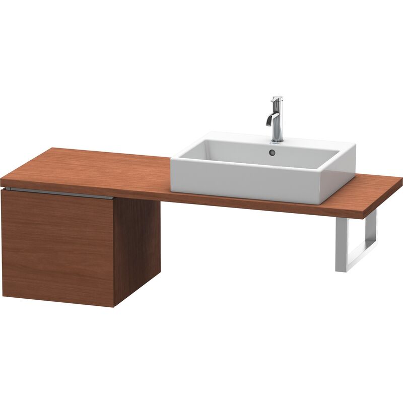 

Duravit Ag - Duravit L-Cube Base para consola, anchura 420mm, profundidad 477mm, 1 cajón, color: Chapa de madera auténtica de nogal americano