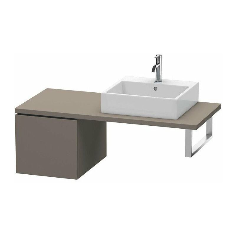 

Consola baja L-CUBE 400x420x547mm franela gris satinado