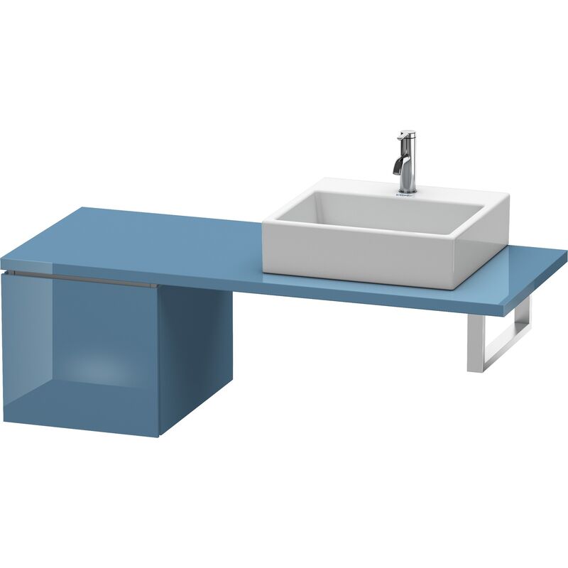 

Duravit L-Cube Base para consola, anchura 420mm, profundidad 547mm, 1 cajón, color: Laca de alto brillo Stone Blue - LC583104747