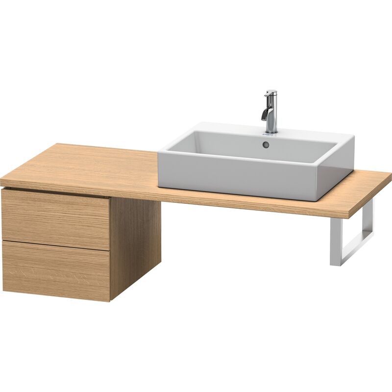 

Duravit L-Cube Base para consola, anchura 420mm, profundidad 547mm, 2 cajones, color: Decoración Roble Europeo - LC583605252