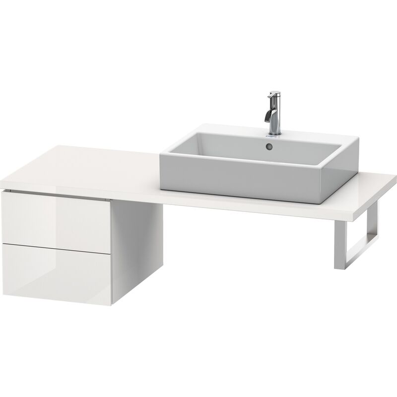 

Duravit L-Cube Base para consola, anchura 420mm, profundidad 547mm, 2 cajones, color: Laca blanca de alto brillo - LC583608585