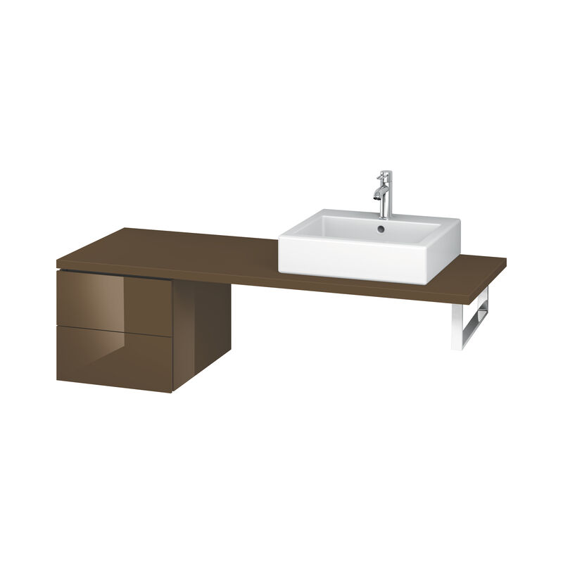 

Duravit L-Cube Base para consola, anchura 420mm, profundidad 547mm, 2 cajones, color: Marrón Oliva Laca Alto Brillo - LC583606161