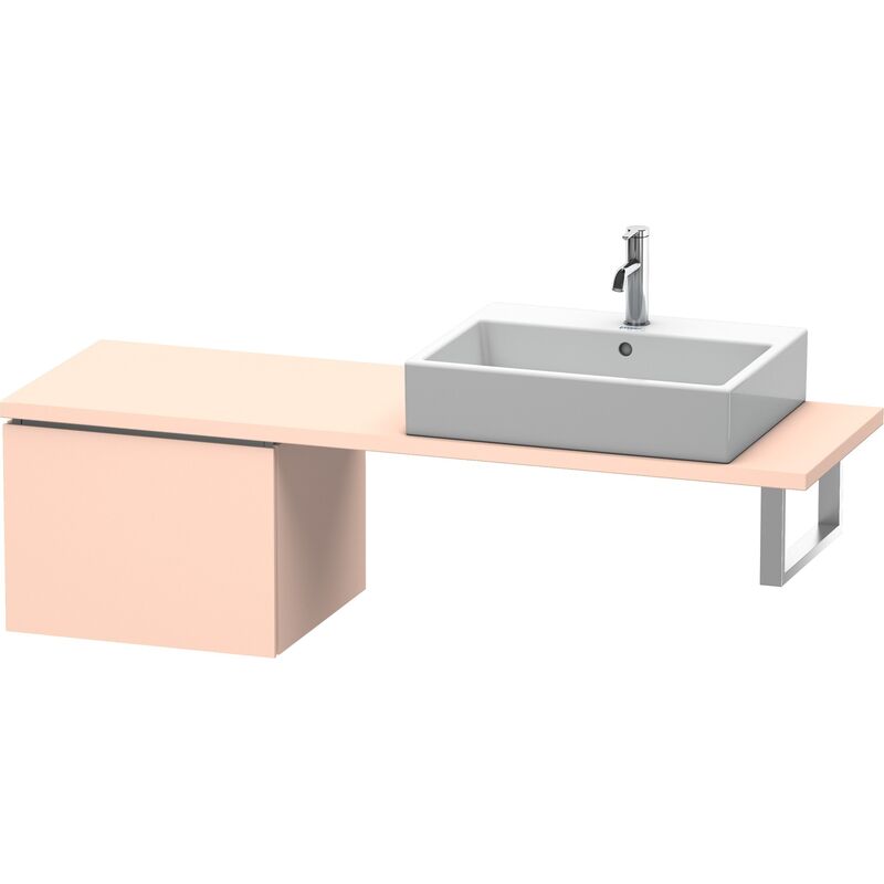 

Duravit L-Cube Base para consola, anchura 520mm, profundidad 477mm, 1 cajón, color: Albaricoque Perla seda laca mate - LC582202020