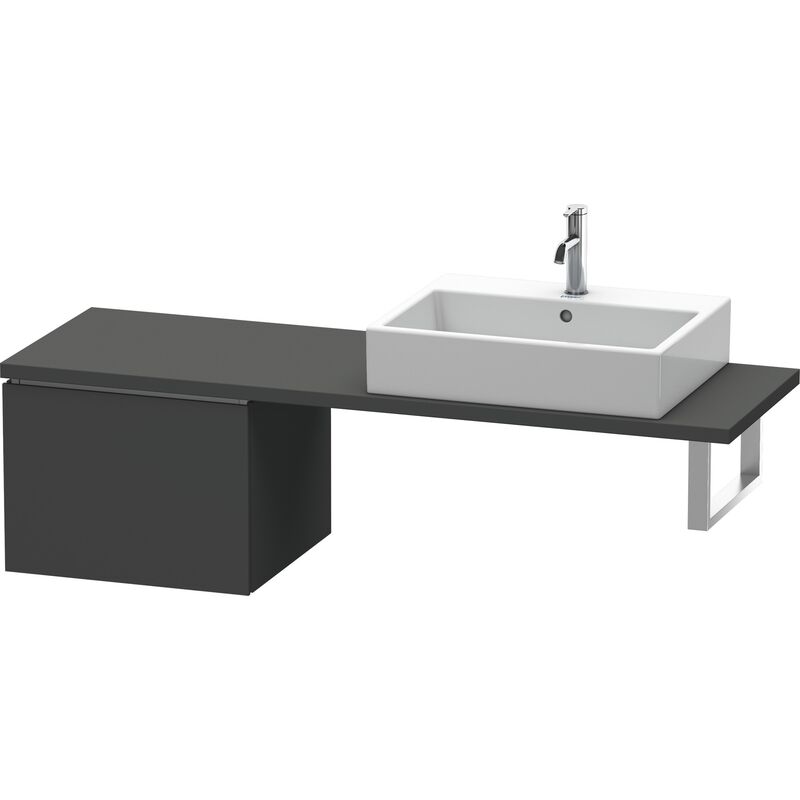 

Duravit L-Cube Base para consola, anchura 520mm, profundidad 477mm, 1 cajón, color: Grafito Mate Decoración - LC582204949