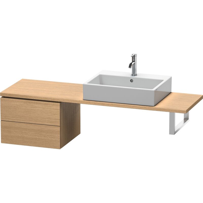 

Duravit L-Cube Base para consola, anchura 520mm, profundidad 477mm, 2 cajones, color: Decoración Roble Europeo - LC582705252