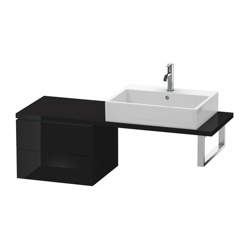 

Duravit - Consola baja L-CUBE 400x520x477mm negro alto brillo