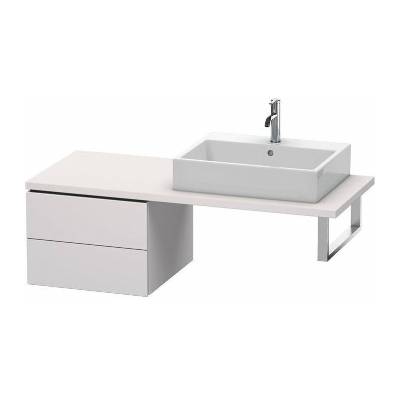 

Consola baja L-CUBE 400x520x547mm blanco satinado lila
