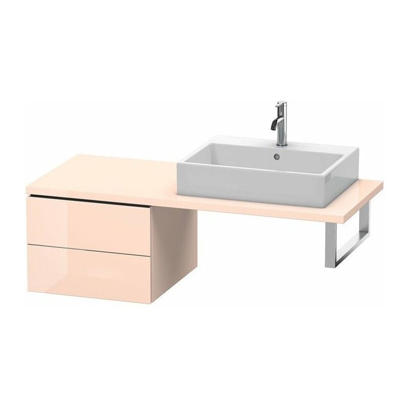 

Consola baja L-CUBE 400x520x547mm alto brillo albaricoque perla