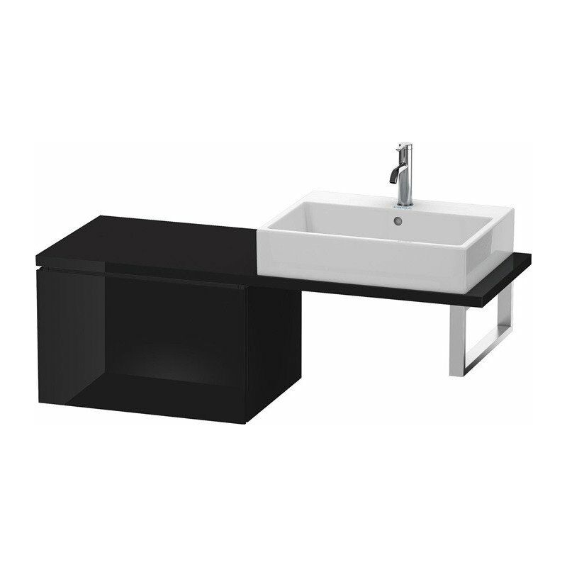 

Consola baja L-CUBE 400x620x477mm negro alto brillo