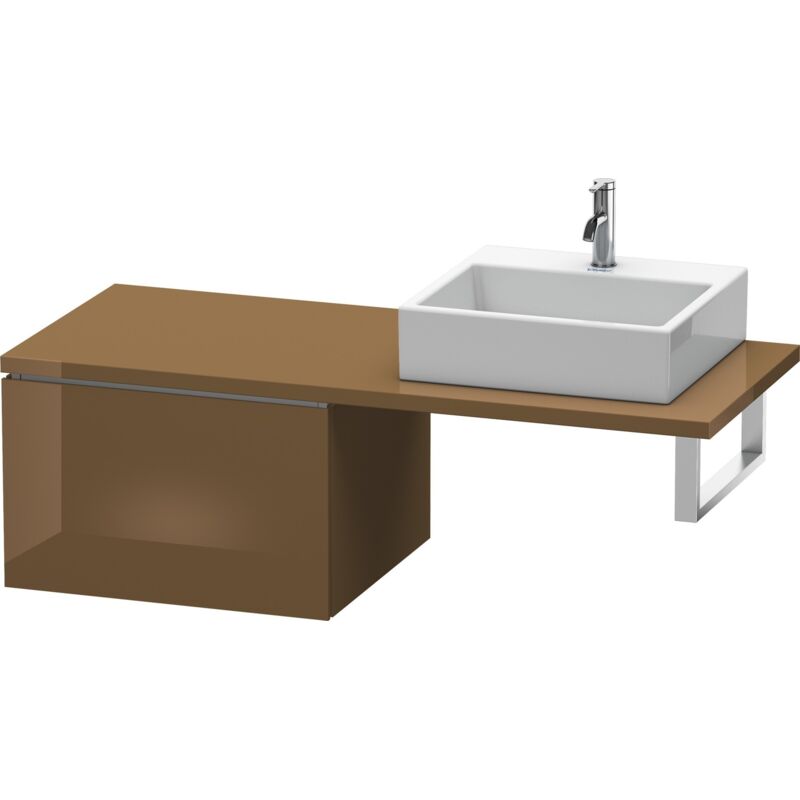 

Duravit - Consola baja L-CUBE 400x620x547mm alto brillo marrón oliva
