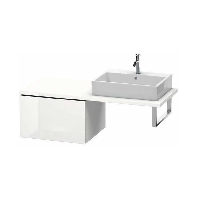

Duravit - Consola baja L-CUBE 400x620x547mm negro alto brillo
