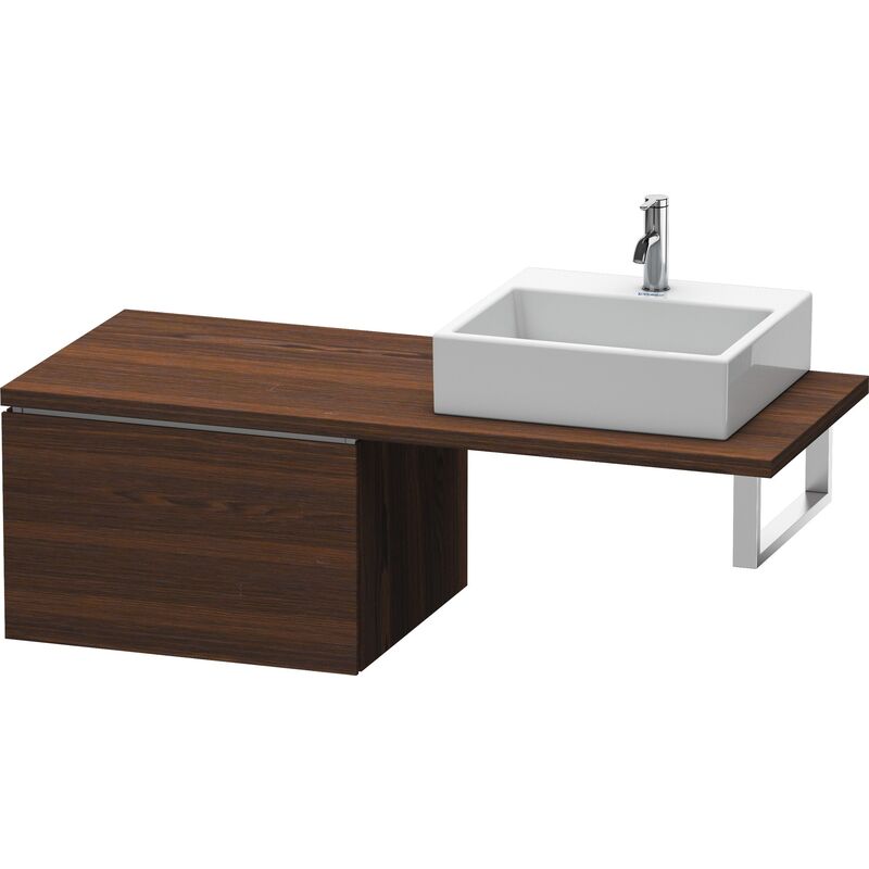 

Duravit L-Cube Base para consola, anchura 620mm, profundidad 547mm, 1 cajón, color: Nogal cepillado Chapa de madera auténtica - LC583306969