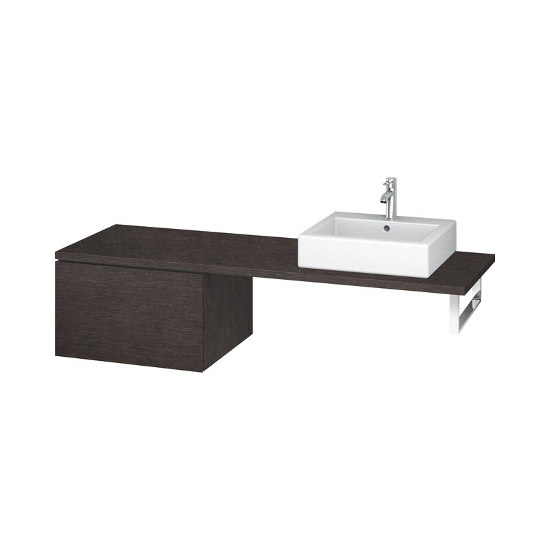 

Duravit L-Cube Base para consola, anchura 620mm, profundidad 547mm, 1 cajón, color: roble oscuro cepillado chapa de madera auténtica - LC583307272