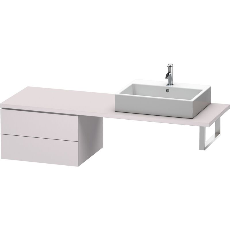 

Duravit L-Cube Base para consola, anchura 620mm, profundidad 547mm, 2 cajones, color: Blanco Lila Seda Laca mate - LC583808787