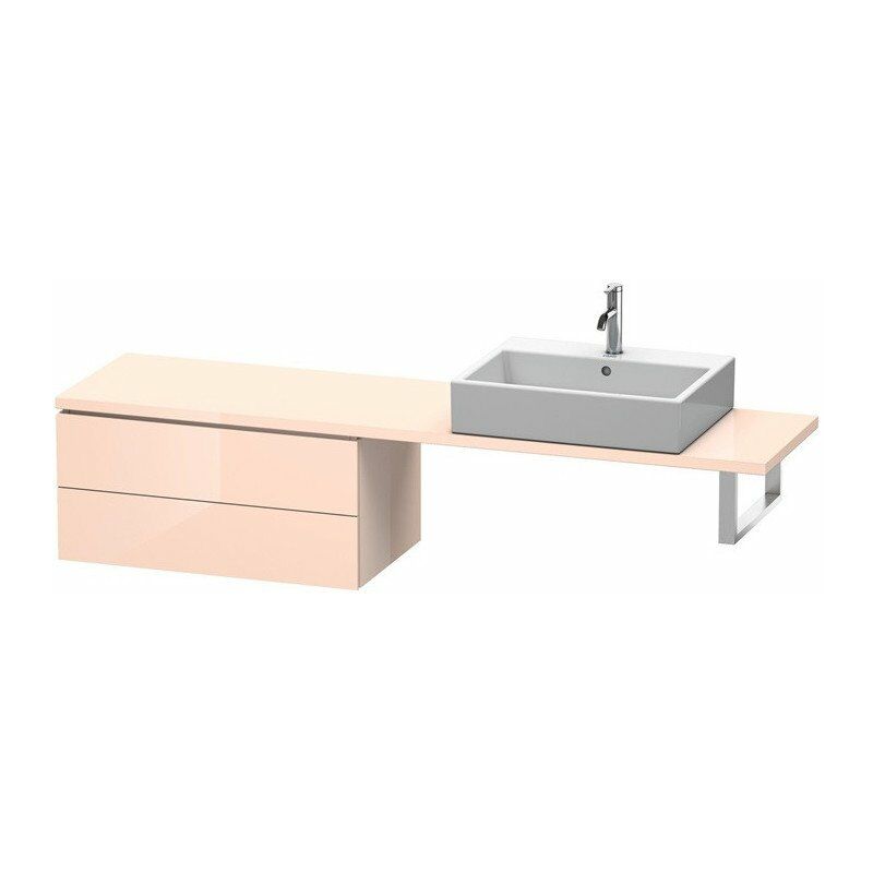 

Duravit - Consola baja L-CUBE 820x477x400mm alto brillo albaricoque perla