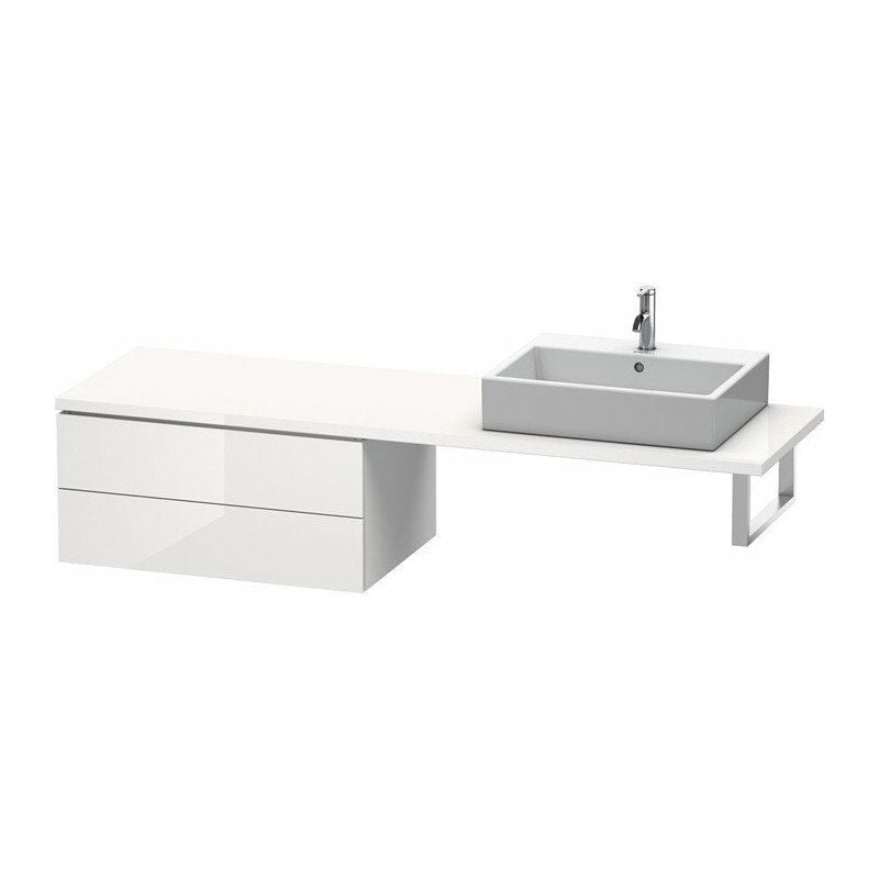 

Consola baja L-CUBE 820x547x400mm blanco brillo