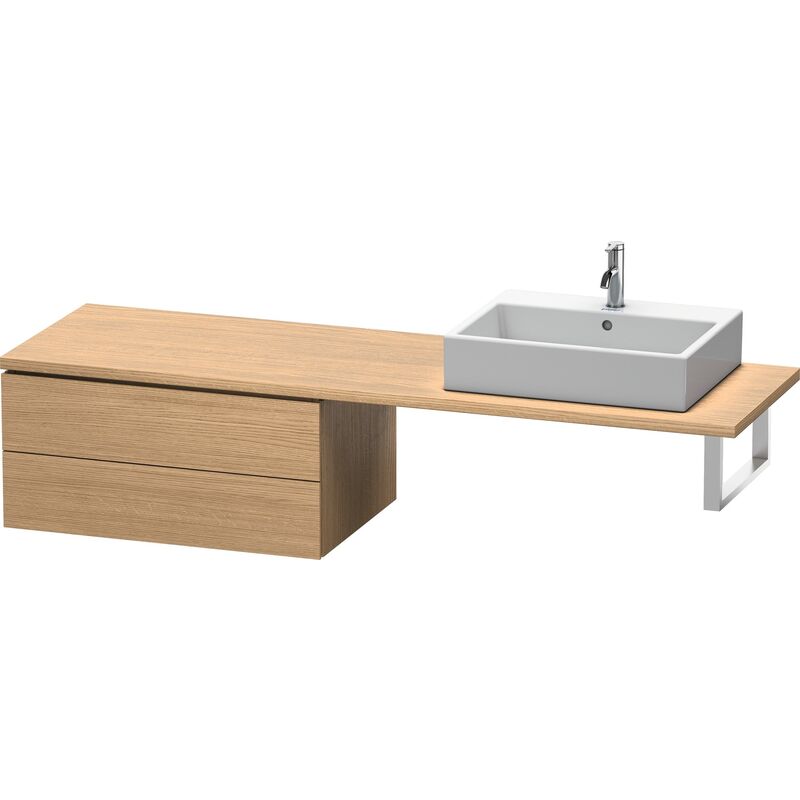 

Duravit L-Cube Base para consola, anchura 820mm, profundidad 547mm, 2 cajones, color: Decoración Roble Europeo - LC585905252