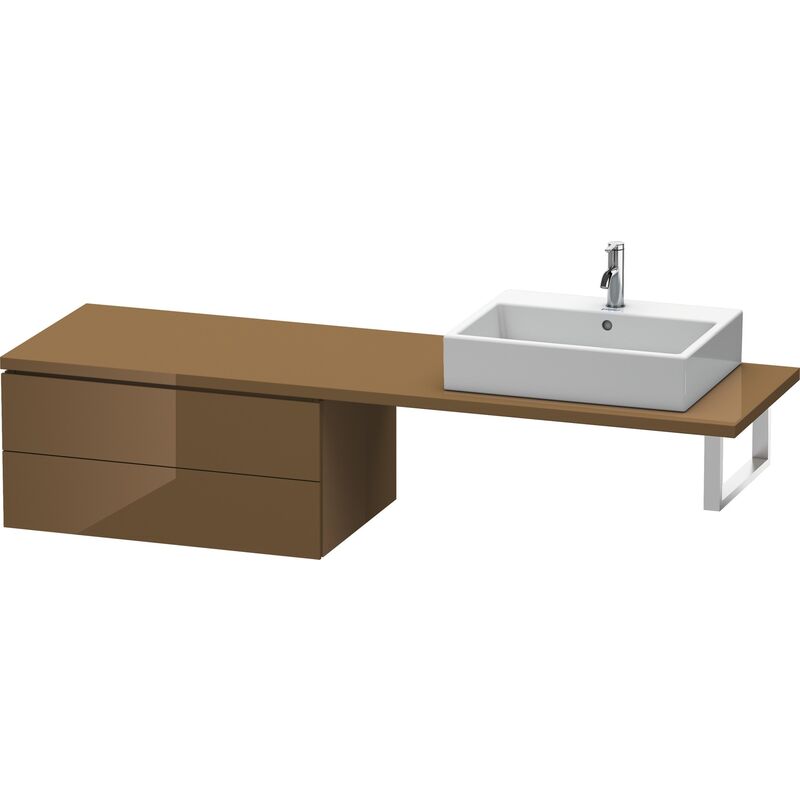 

Duravit L-Cube Base para consola, anchura 820mm, profundidad 547mm, 2 cajones, color: Marrón Oliva Laca Alto Brillo - LC585906161