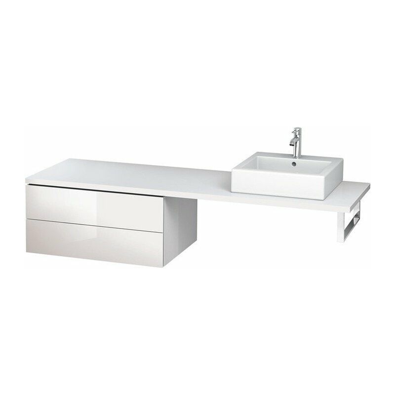 

Duravit - Consola baja L-CUBE 820x547x400mm alto brillo albaricoque perla