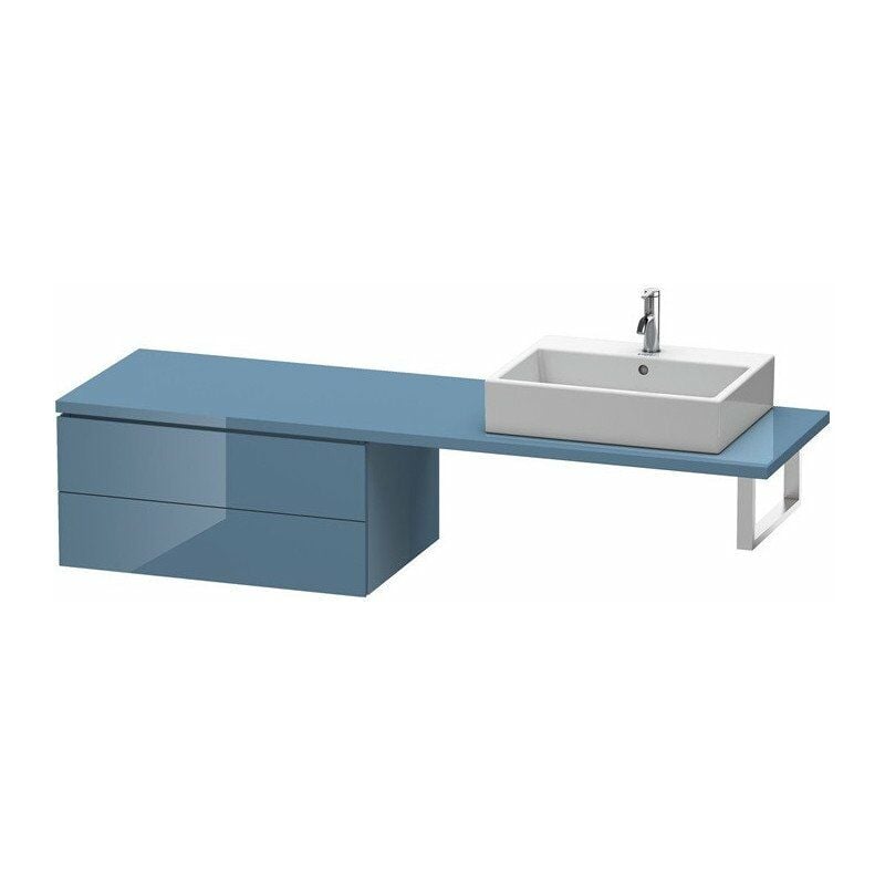 

Duravit - Consola baja L-CUBE 820x547x400mm azul piedra brillante