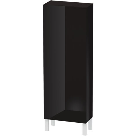 Duravit L-CUBE cabinet 500x243x1320mm apertura destra nero lucido