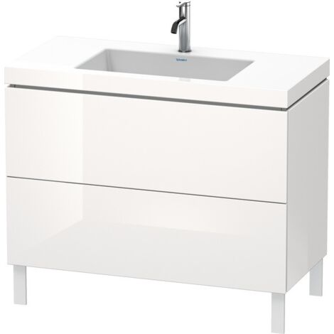 Duravit L-Cube meuble lavabo c-bonded avec socle sur pied, 100x48