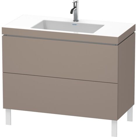 Duravit L-Cube meuble lavabo c-bonded avec socle sur pied, 100x48