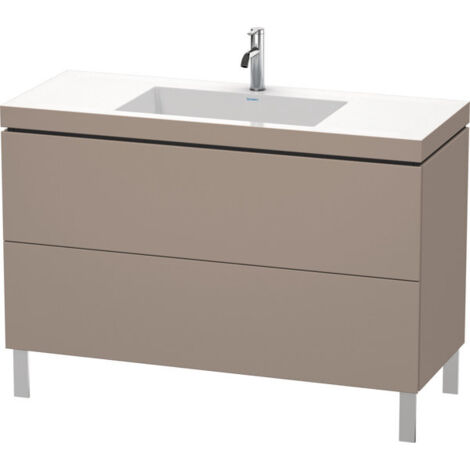Duravit L-Cube meuble lavabo c-bonded avec socle sur pied, 120x48