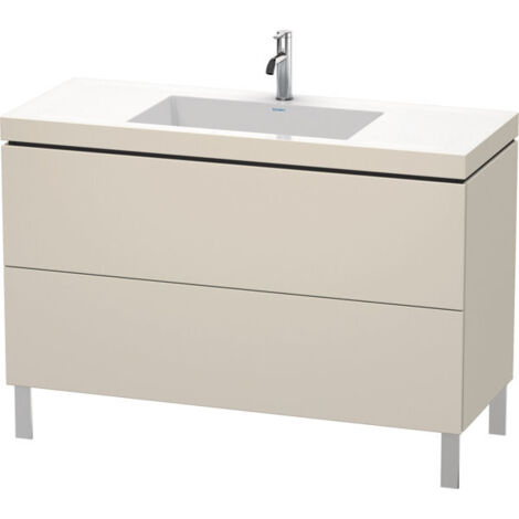 Duravit L-Cube meuble lavabo c-bonded avec socle sur pied, 120x48