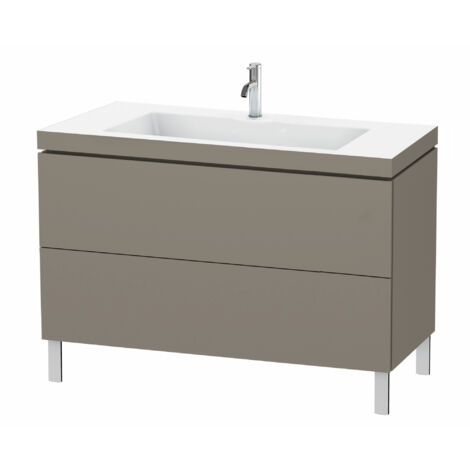 Duravit L-Cube meuble lavabo c-bonded avec socle sur pied, 120x48