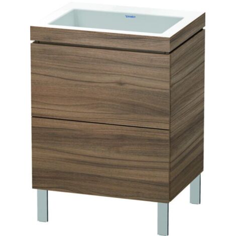 Duravit L-Cube meuble lavabo c-bonded avec socle sur pied, 60x48