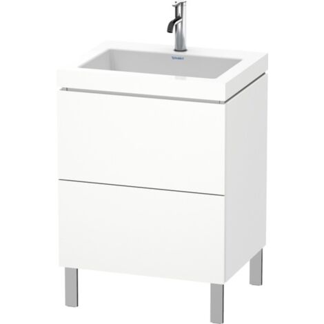 Duravit L-Cube meuble lavabo c-bonded avec socle sur pied, 60x48