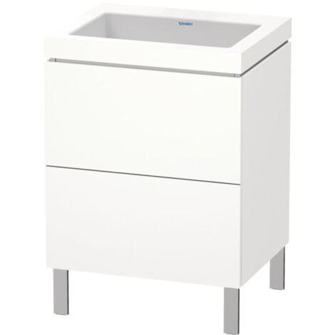 Duravit L-Cube meuble lavabo c-bonded avec socle sur pied, 60x48