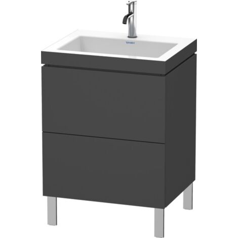 Duravit L-Cube meuble lavabo c-bonded avec socle sur pied, 60x48