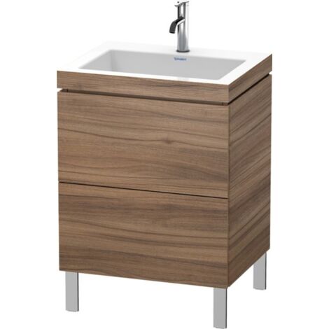 Duravit L-Cube meuble lavabo c-bonded avec socle sur pied, 60x48