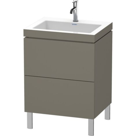 Duravit L-Cube meuble lavabo c-bonded avec socle sur pied, 60x48
