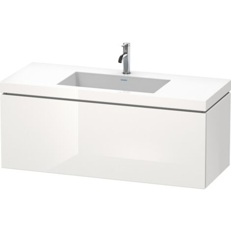 Duravit L-Cube meuble lavabo c-coller avec socle, suspendu au