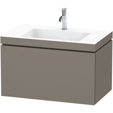 Duravit L-Cube meuble lavabo c-coller avec socle, suspendu au
