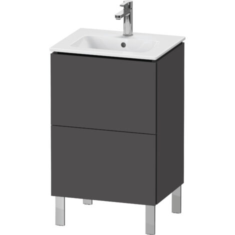 Duravit L-Cube meuble sous-lavabo debout Compact, 2 tiroirs,