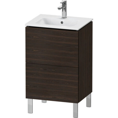 Duravit L-Cube meuble sous-lavabo debout Compact, 2 tiroirs,
