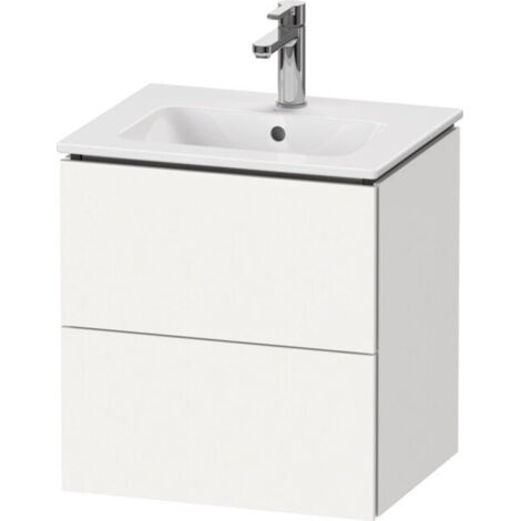 Duravit L-Cube meuble sous-lavabo mural Compact, 2 tiroirs,