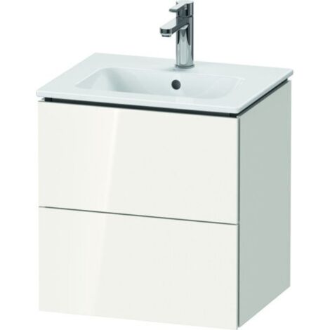 Duravit L-Cube meuble sous-lavabo mural Compact, 2 tiroirs,