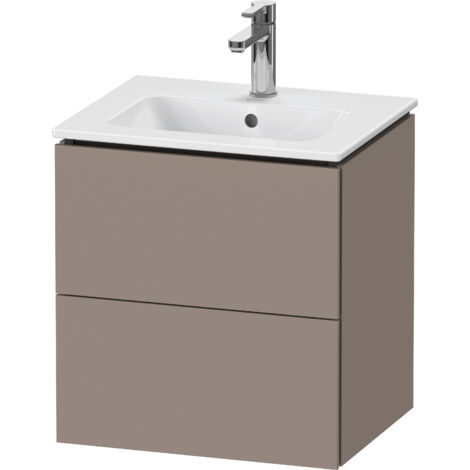 Duravit L-Cube meuble sous-lavabo mural Compact, 2 tiroirs,