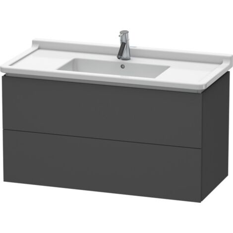 Duravit L-Cube Meuble sous-lavabo suspendu, 2 tiroirs, 1020mm,