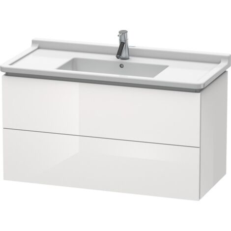 Duravit L-Cube Meuble sous-lavabo suspendu, 2 tiroirs, 1020mm,